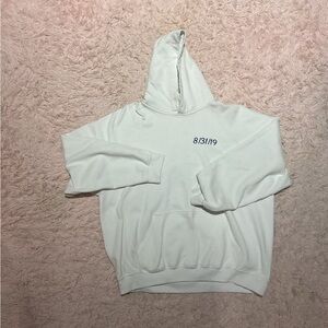 Super cute blue and white date hoodie